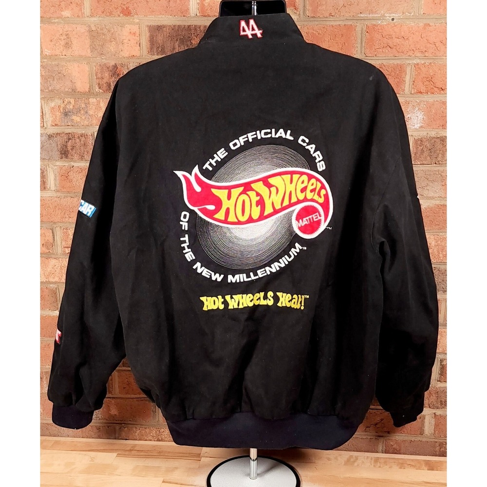 Jeff Hamilton Hot Wheels Racing Kyle Petty #44 Nascar Twill Jacket Size 2XL